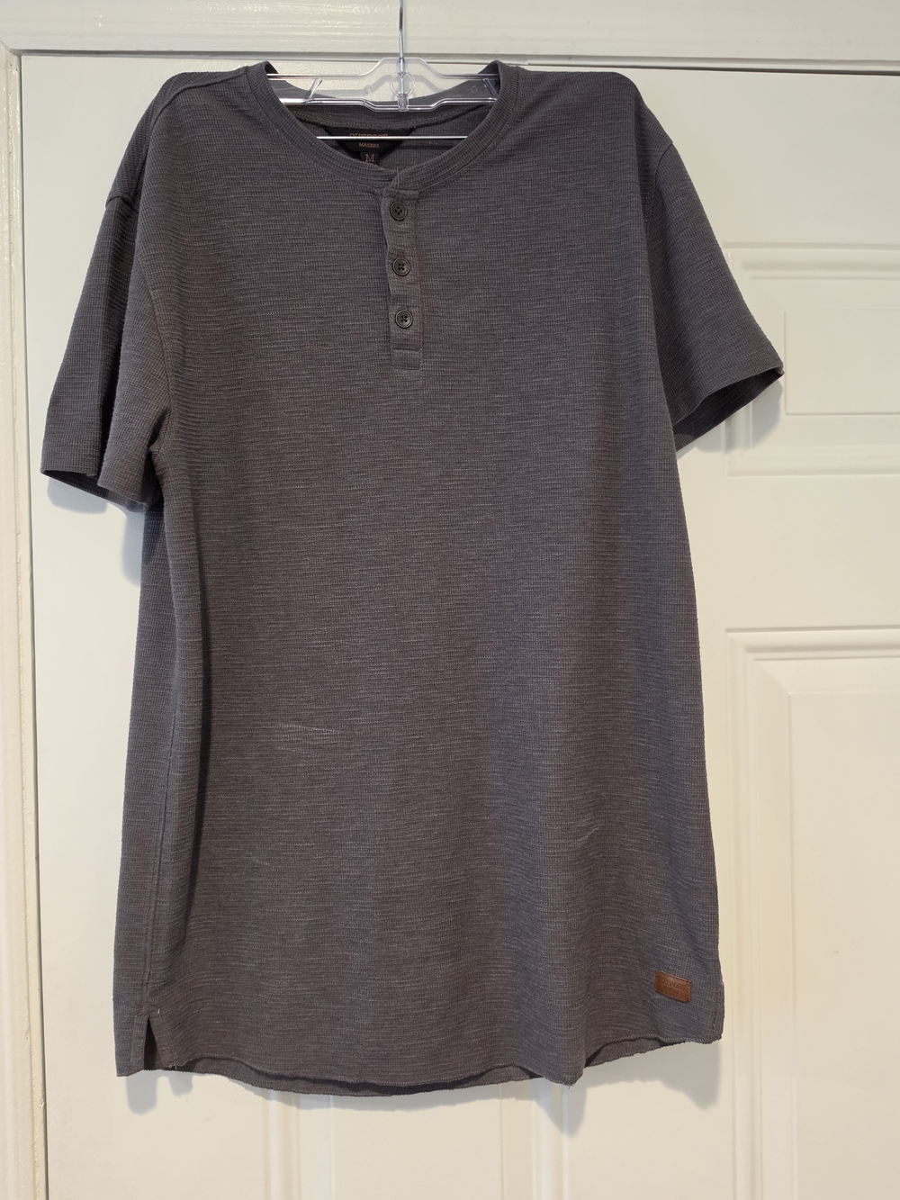 Men's Short-Sleeve Outpost Makers Shirt in Charcoal Gray
